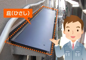 庇の位置