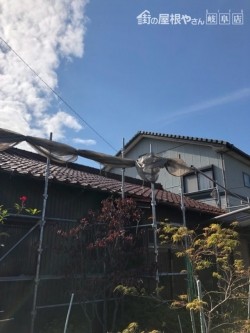 施工前の日本瓦