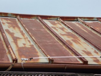 カラートタン瓦棒屋根現場調査