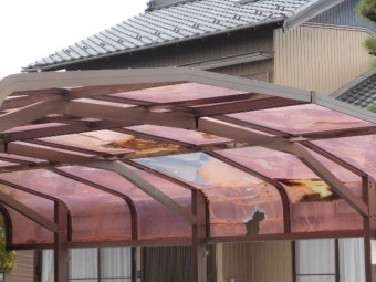 カーポート現場調査
