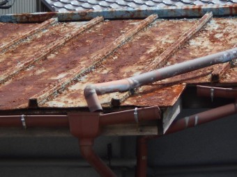 カラートタン瓦棒屋根現場調査