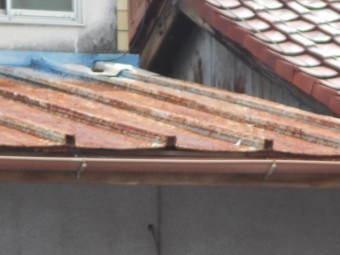 カラートタン瓦棒屋根現場調査
