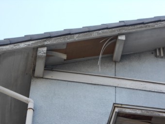 軒天現場調査
