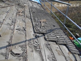 セメント瓦葺き替え工事