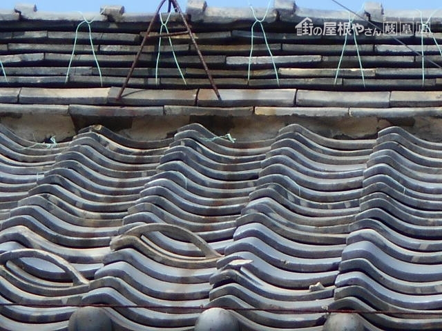 屋根漆喰調査