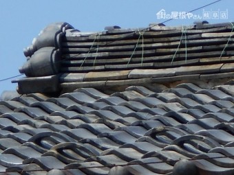 屋根漆喰調査