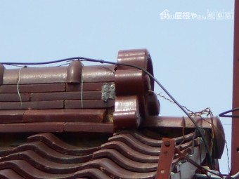 屋根漆喰調査