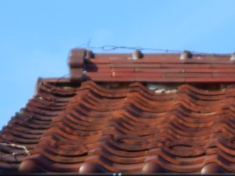 屋根漆喰調査