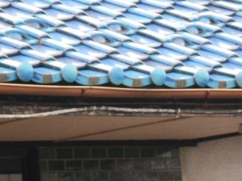 屋根漆喰調査