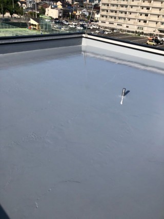 ウレタン防水通気緩衝工法 施工後