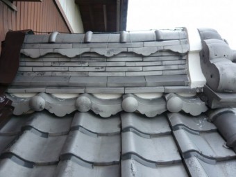 屋根漆喰工事