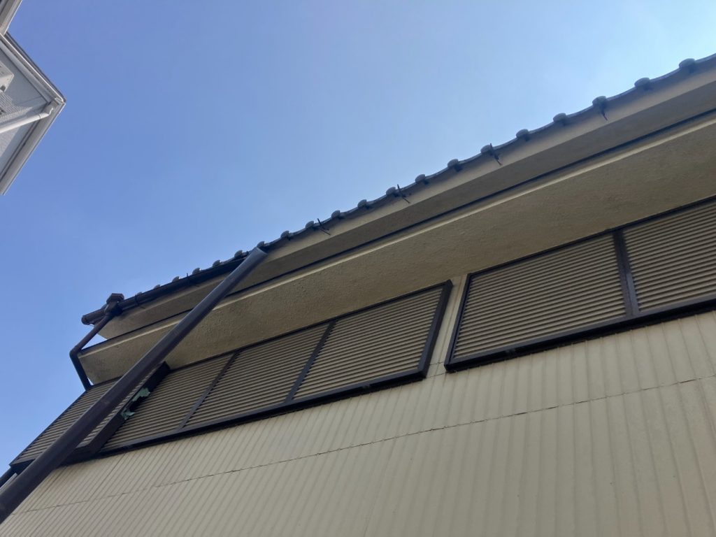 傾いた集水器まわり