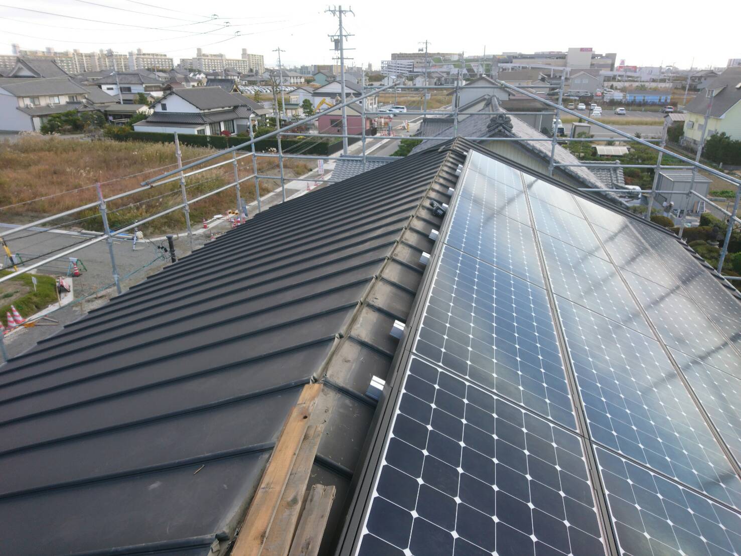 劣化した貫板の取り外し