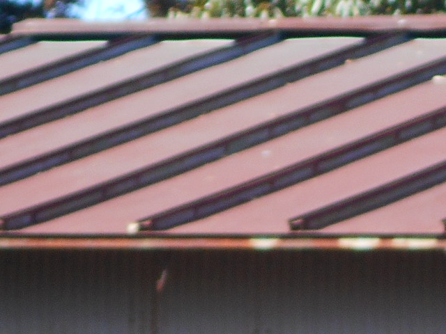 大垣市　物置のカラートタン瓦棒屋根が錆びてきています。雨漏りがしないか心配です。屋根無料調査