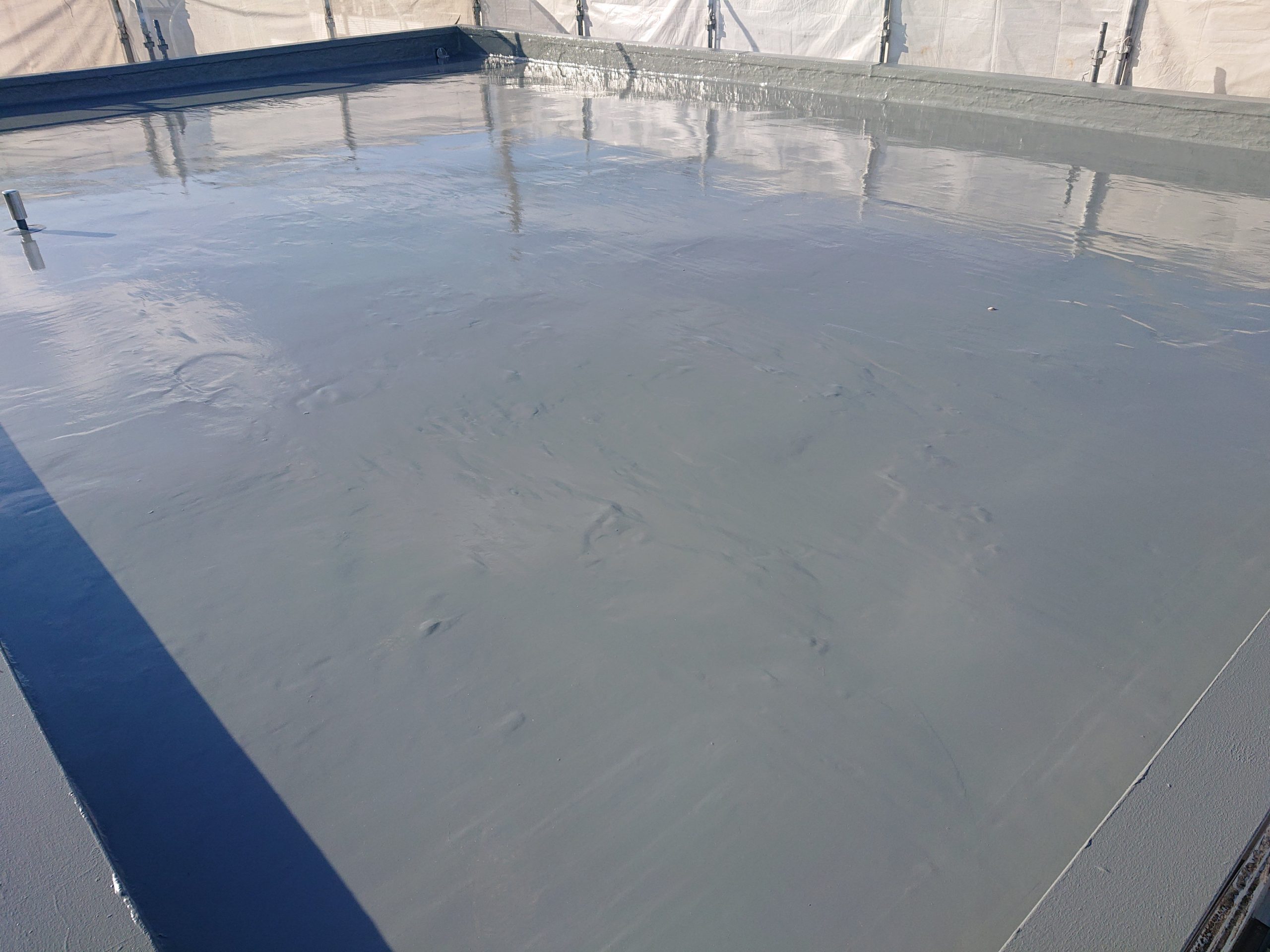 陸屋根ウレタン防水工事　施工後
