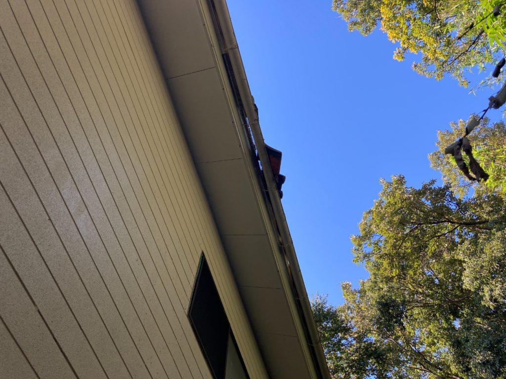 下から見た軒先