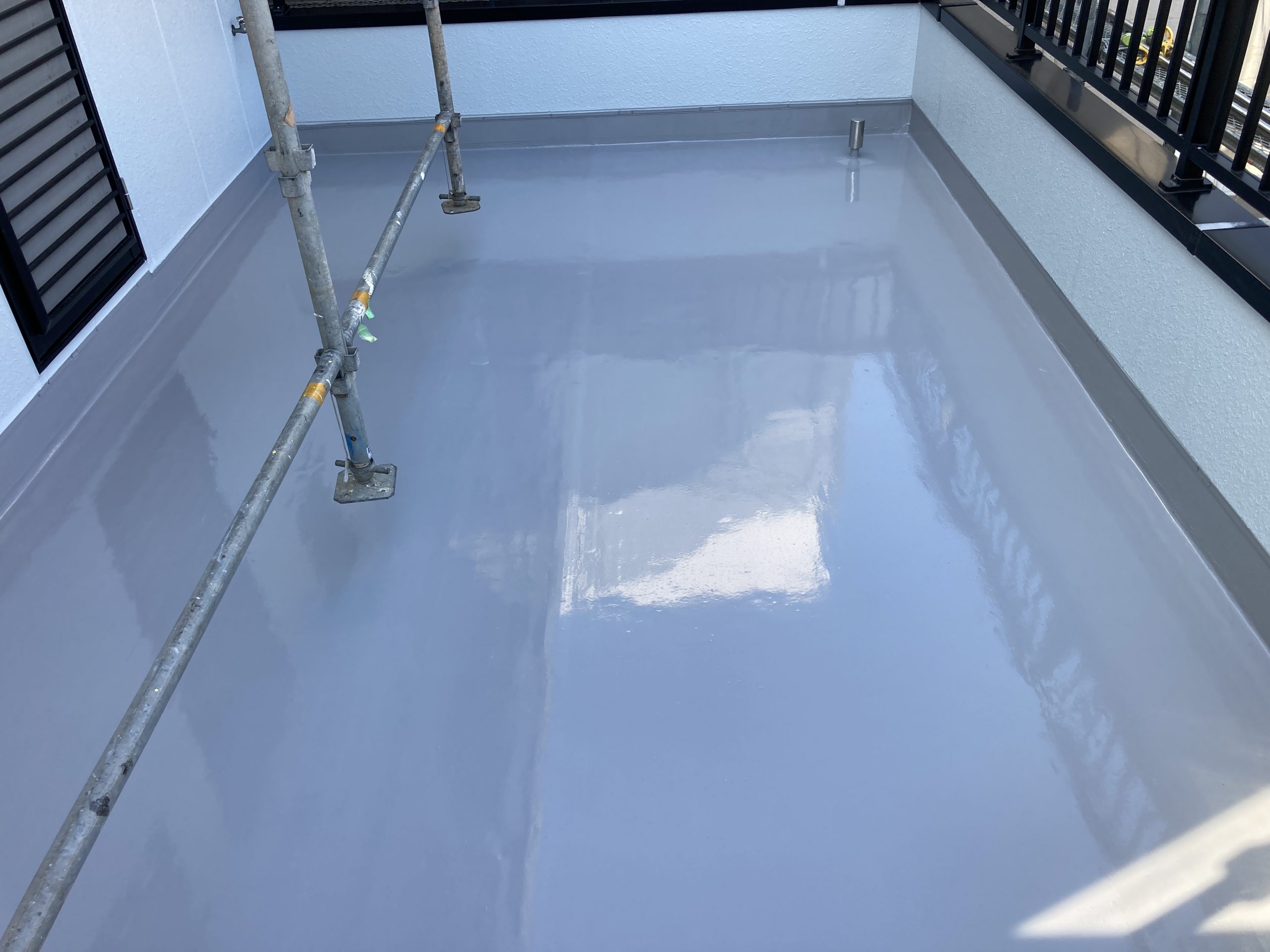 ウレタン防水　施工後