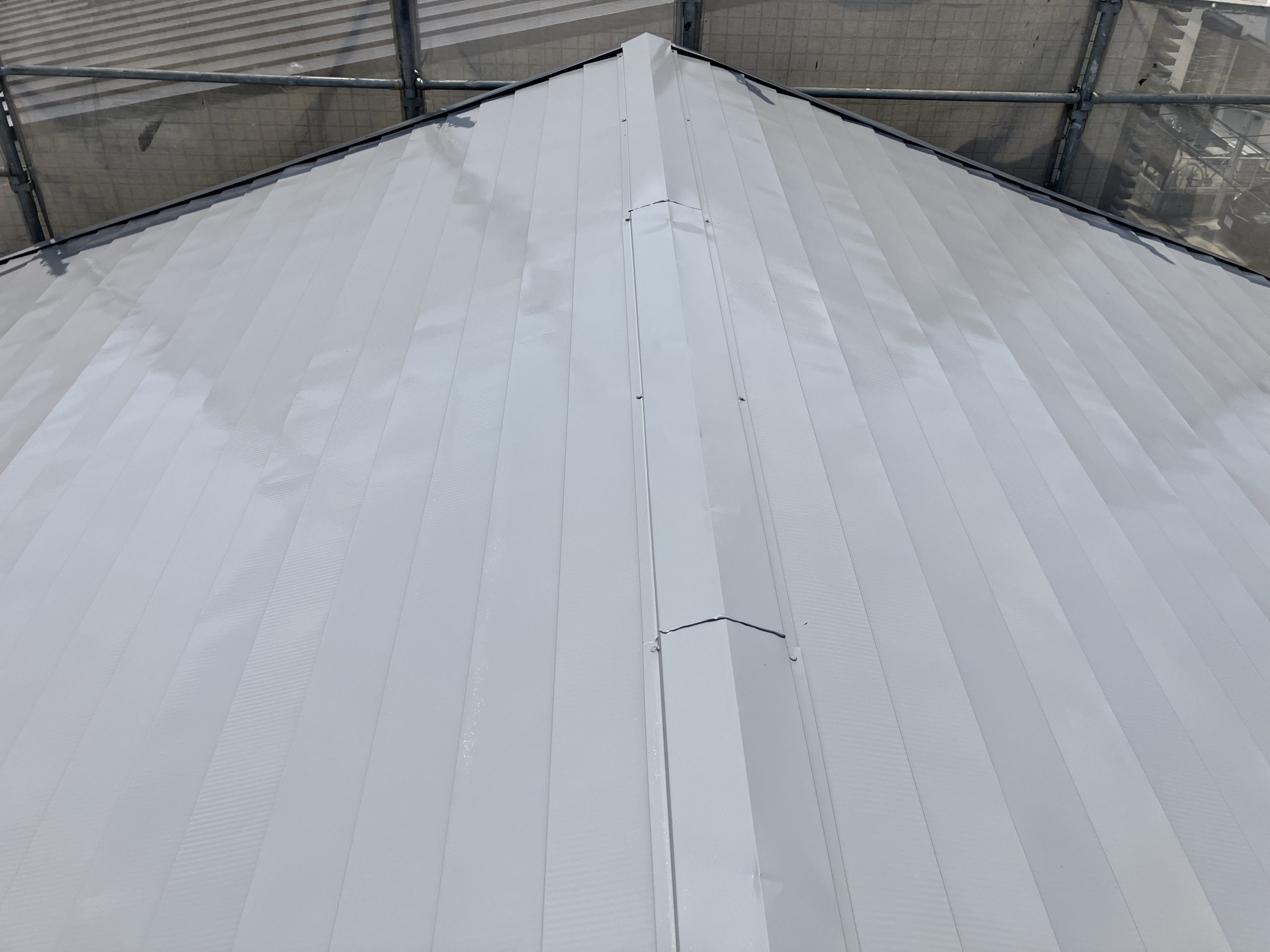 屋根塗装工事　無機塗料