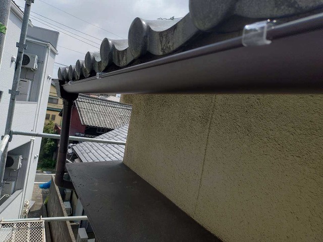 雨樋の設置完了