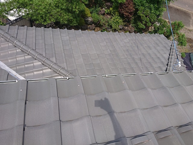 瓦屋根の確認
