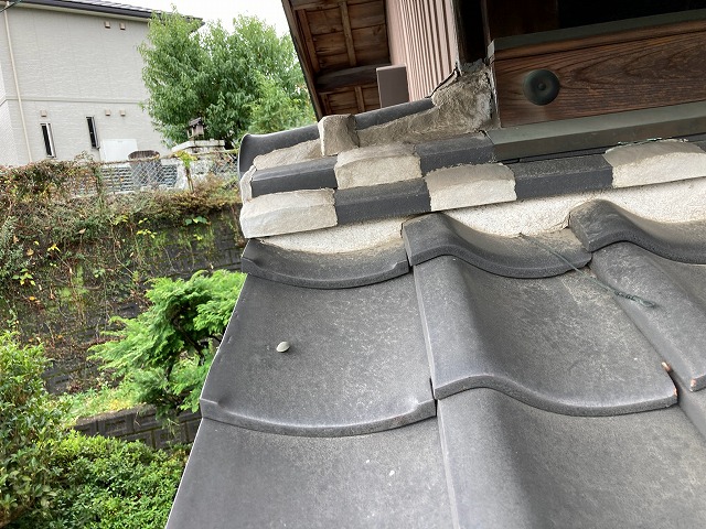 比較的状態のきれいな漆喰