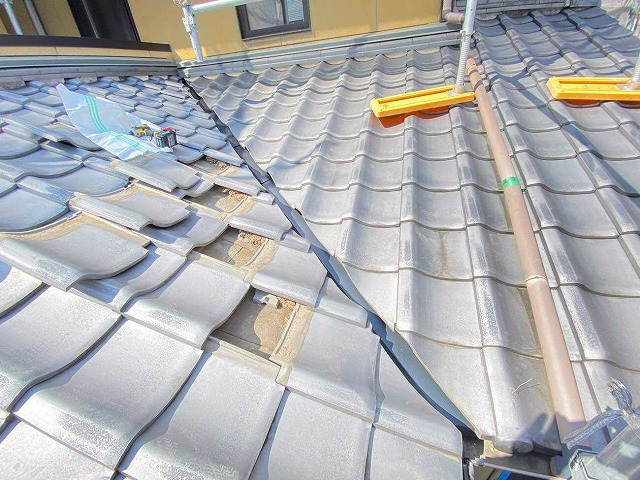 谷板金の設置完了