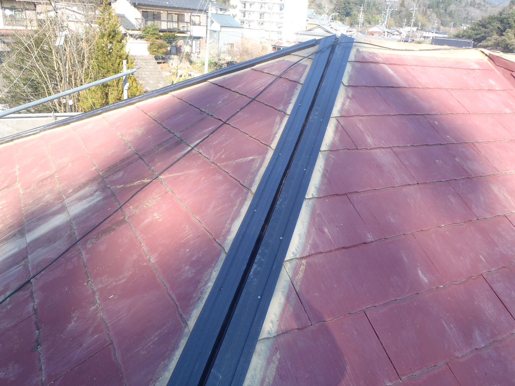 新しい貫板の取り付け