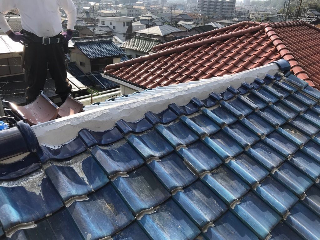 面戸漆喰の成形