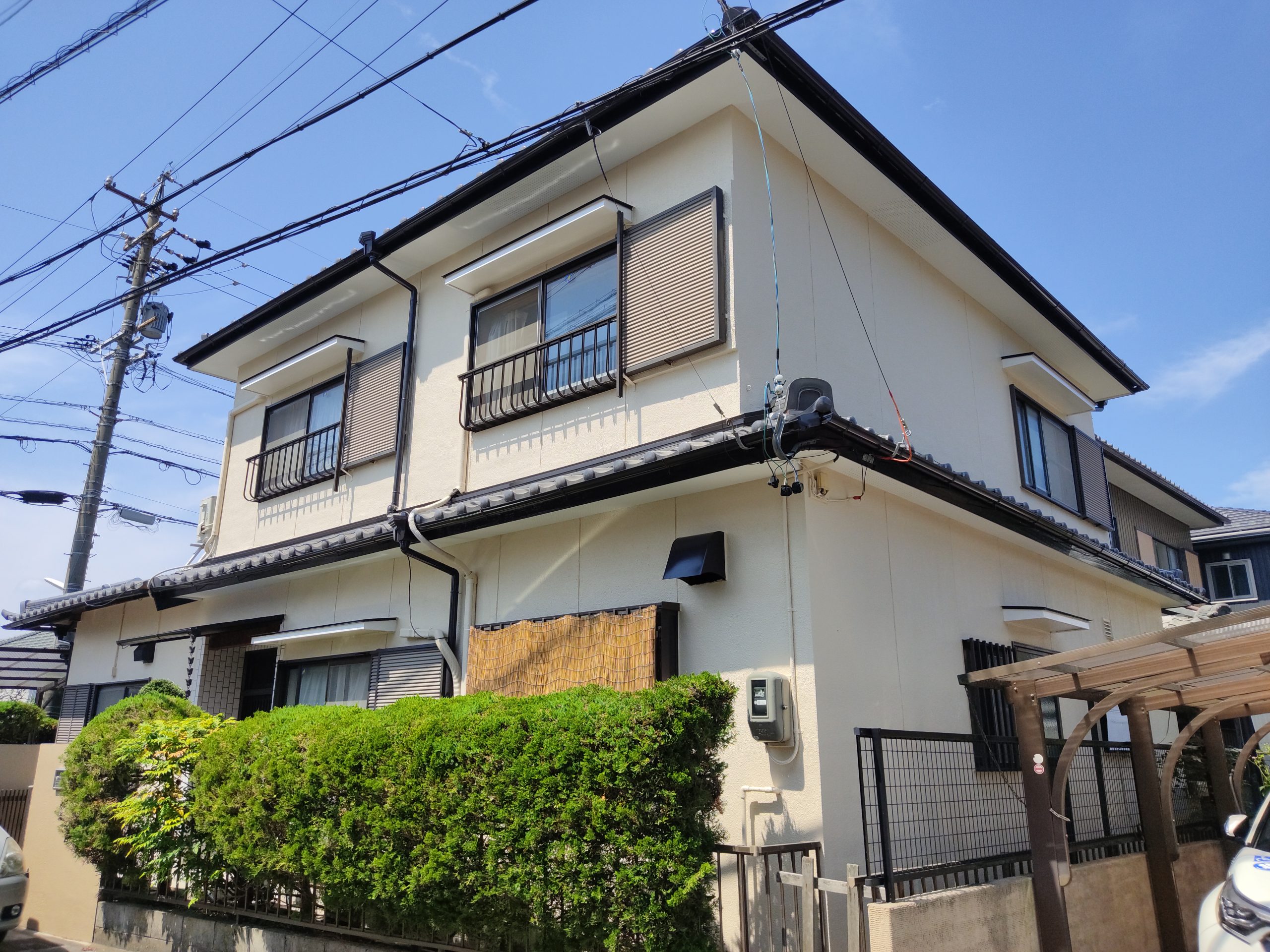 外壁塗装工事　施工後外観